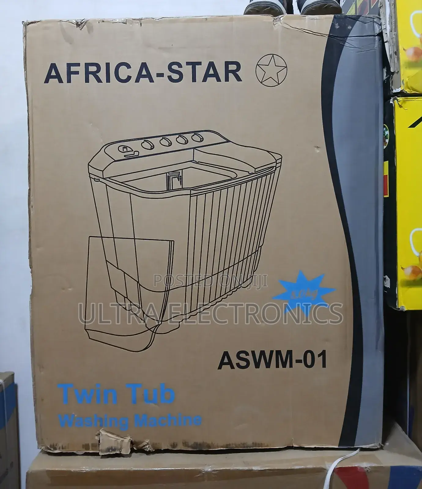 Africa Star Washing Machine 8.Kg Copper and Buzzer Motor