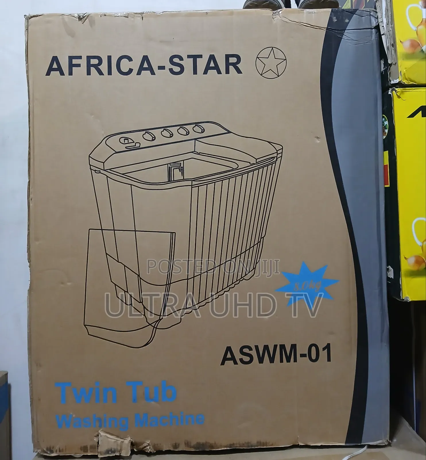 Africa Star Washing Machine 8.Kg Copper and Buzzer Motor