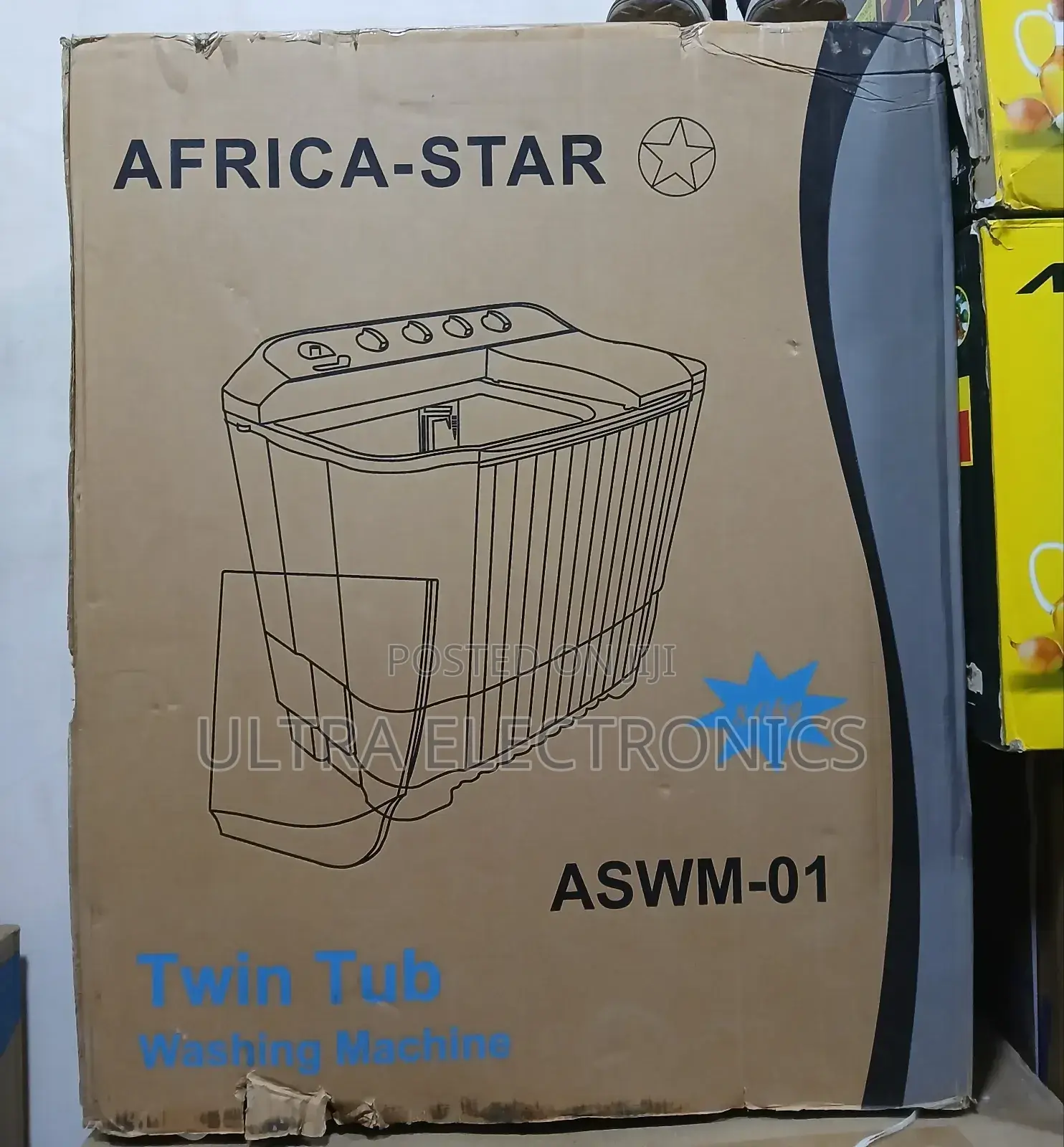 Africa Star Washing Machine 8.Kg Copper and Buzzer Motor