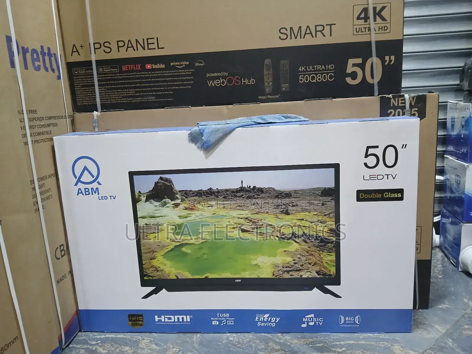 Abm 50 Inch Smart Android Tv New Arrival 2025 Youtube and Wifi Access
