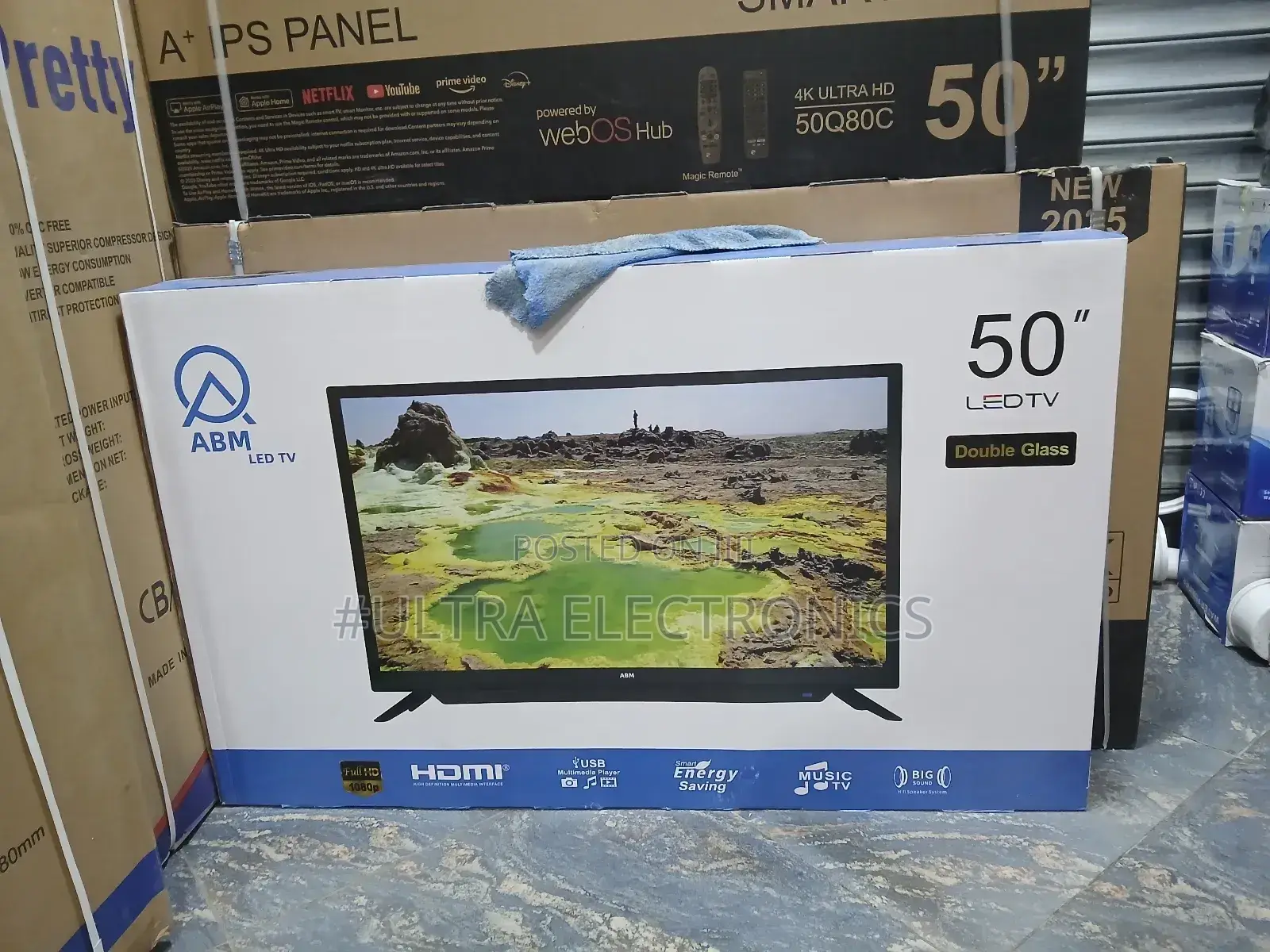 Abm 50 Inch Smart Android Tv New Arrival 2025 Youtube and Wifi Access