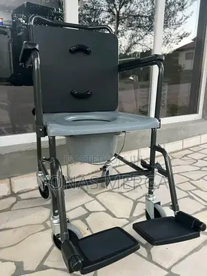 Photo - Toilet Chair宝令steel Shower Wheelchair Portable勩፩mobility Elder Potty