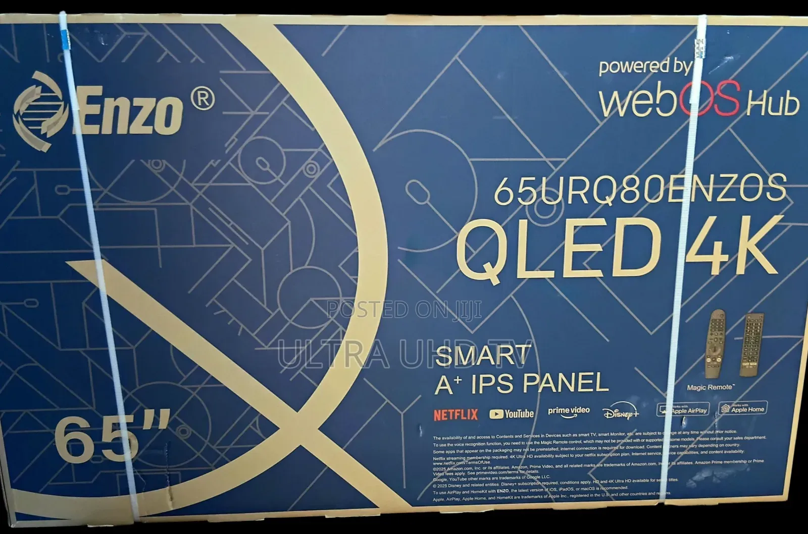 Enzo 65 Inch Smart Android Tv New Arrival 2025 Youtube and Wifi