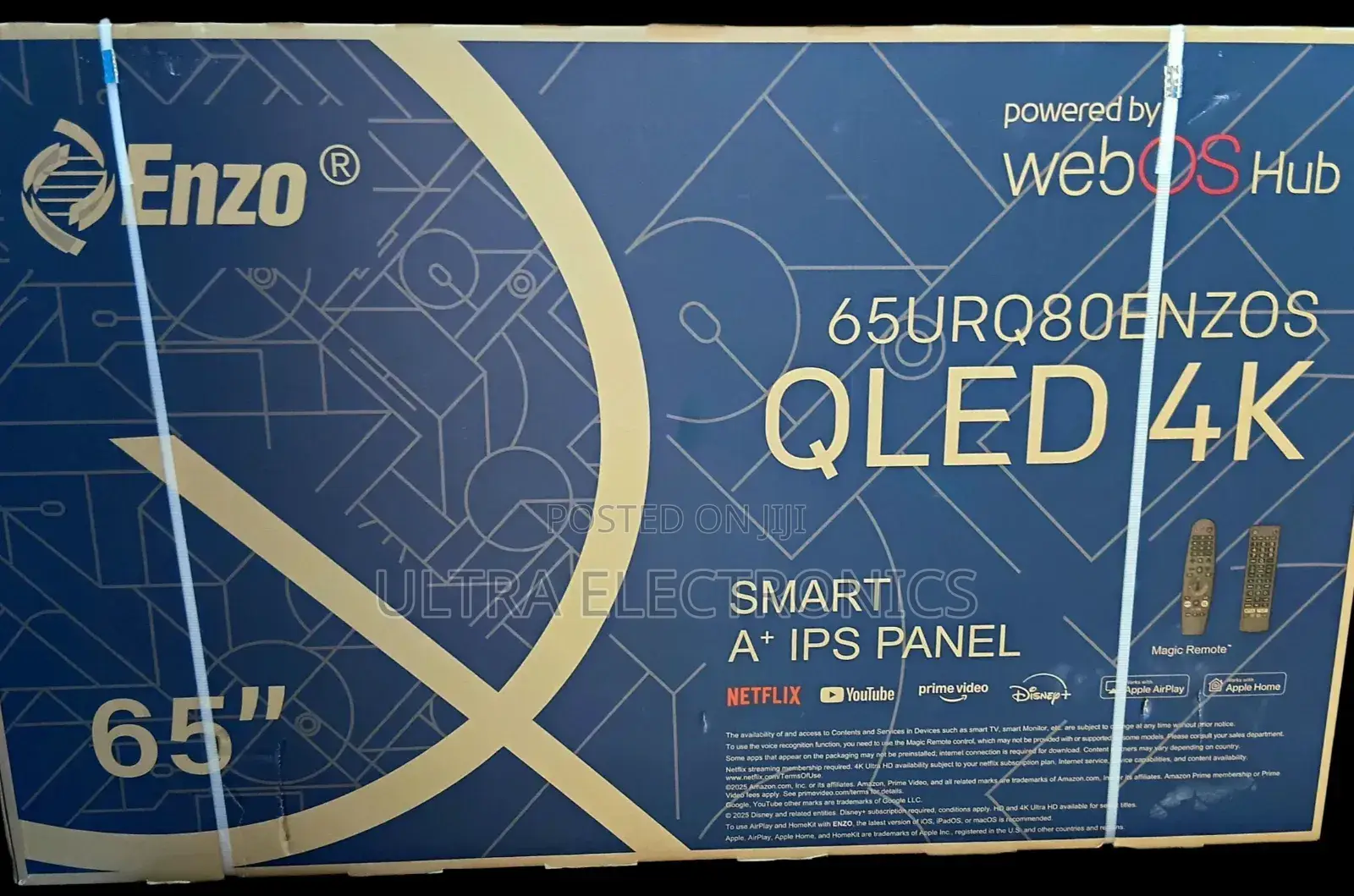 Enzo 65 Inch Smart Android Tv New Arrival 2025 Youtube and Wifi