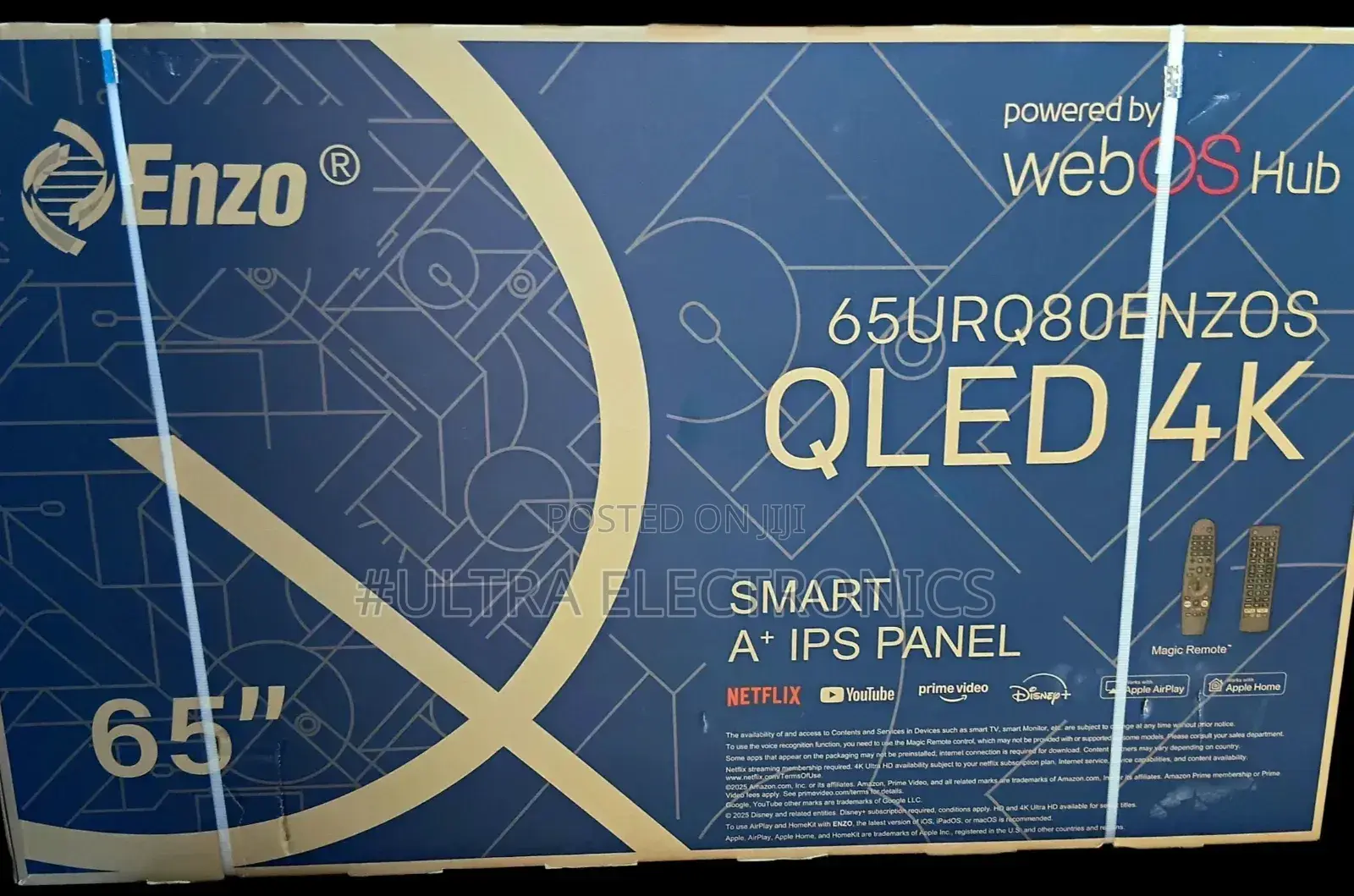 Enzo 65 Inch Smart Android Tv New Arrival 2025 Youtube and Wifi