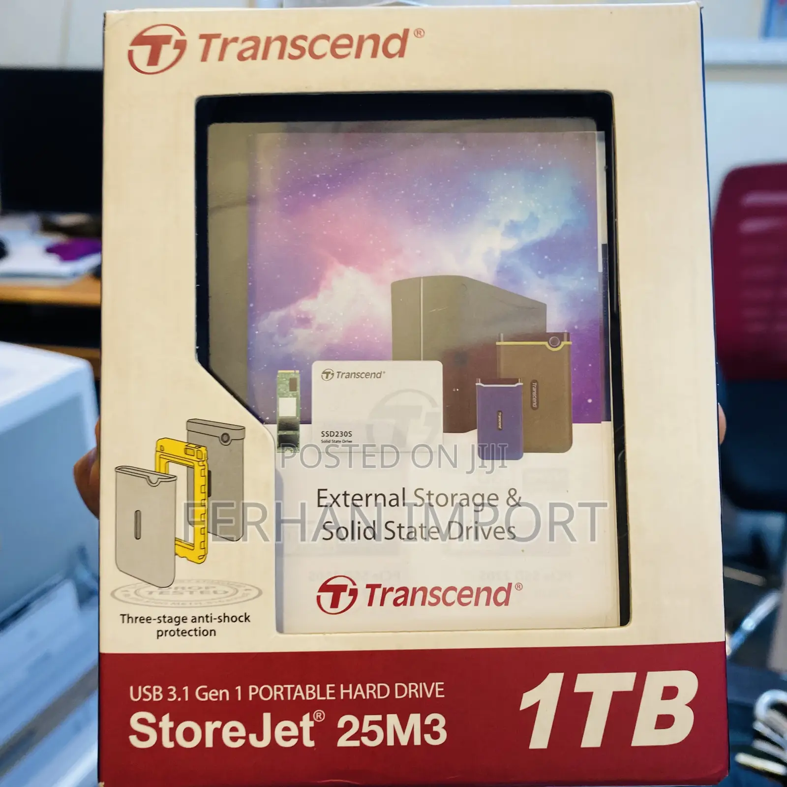 Transcend Storejet 25m3 – 1tb External Hard Drive
