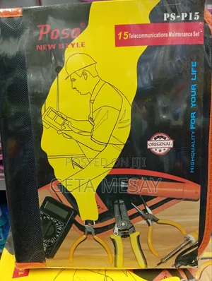 Photo - Telecommunication Maintenance Kit Multimeter, Crimper, Tester for It