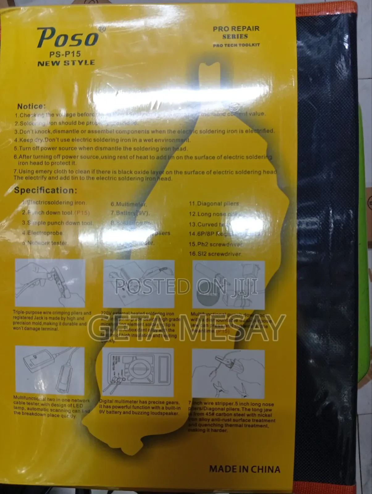 Telecommunication Maintenance Kit Multimeter, Crimper, Tester for It