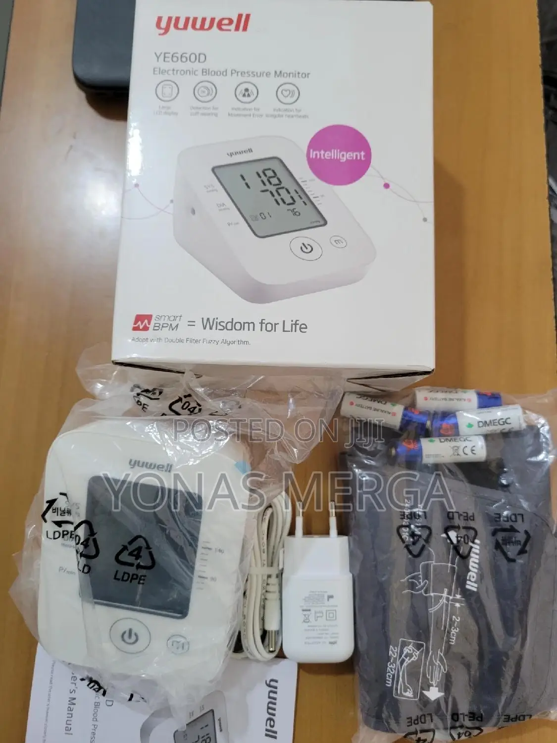 Blood Pressure Monitor Ye660d粵臥power Source:Powered by Batteries