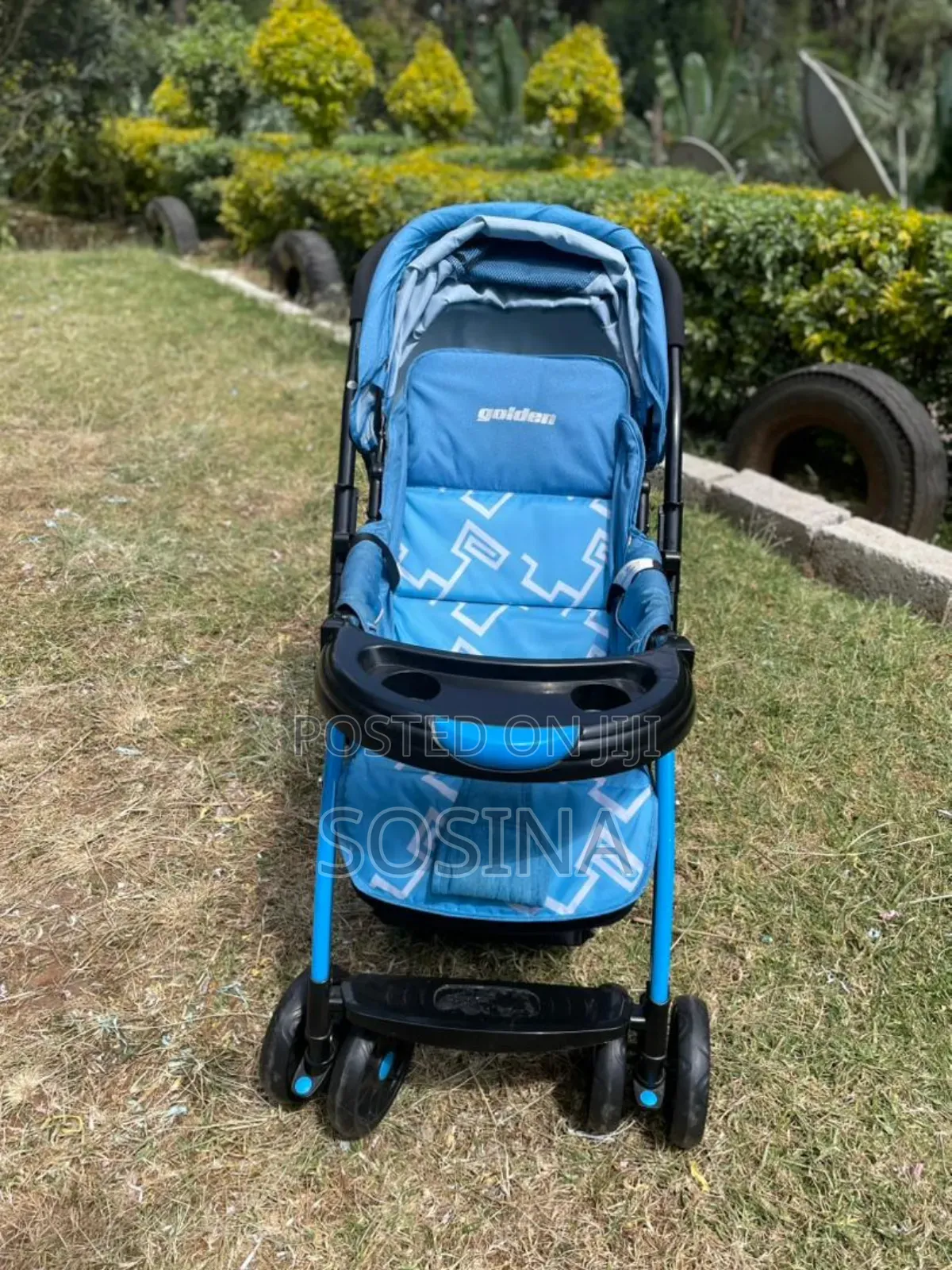 Stroller With Feeding Plate