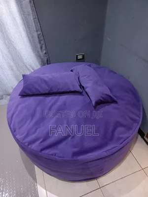 1.5 Meter Purple Beanbag Chair With 2 Pillows