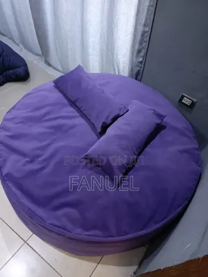 1.5 Meter Purple Beanbag Chair With 2 Pillows