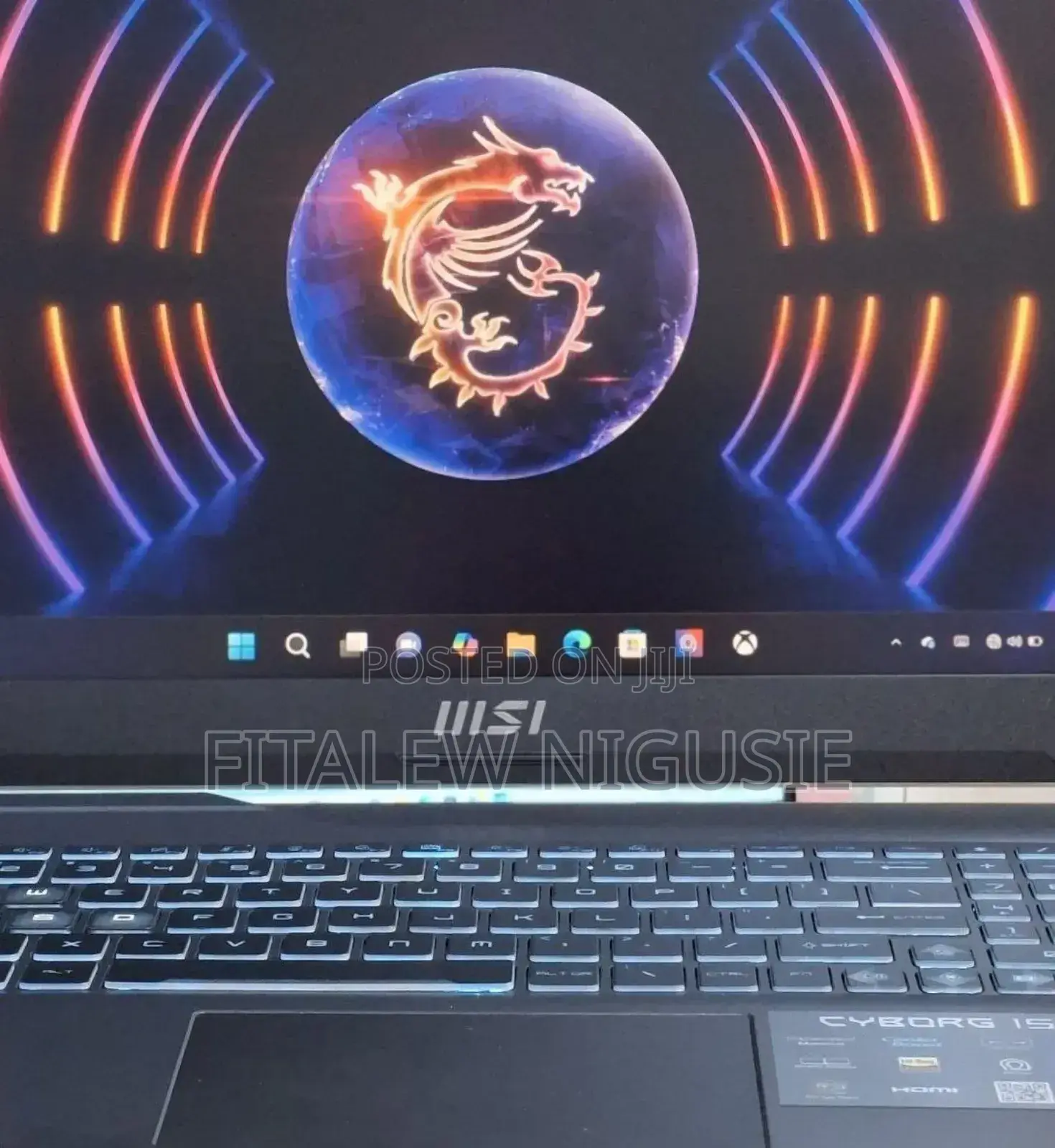 New Laptop MSI Cyborg 15 16GB Intel Core I7 SSD 512GB