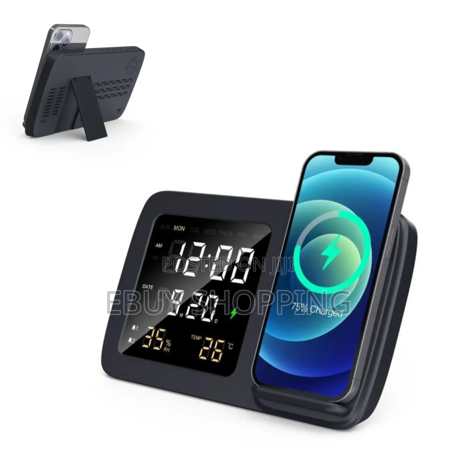 All-in-One Wireless Charging Station With Led Digital Display