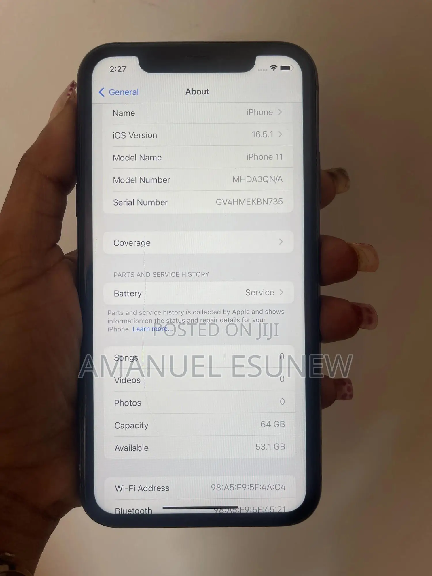 Apple iPhone 11 64 GB Black