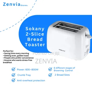 Sokany 2-slice Bread Toaster | 🔴 Free Delivery 🔴 |