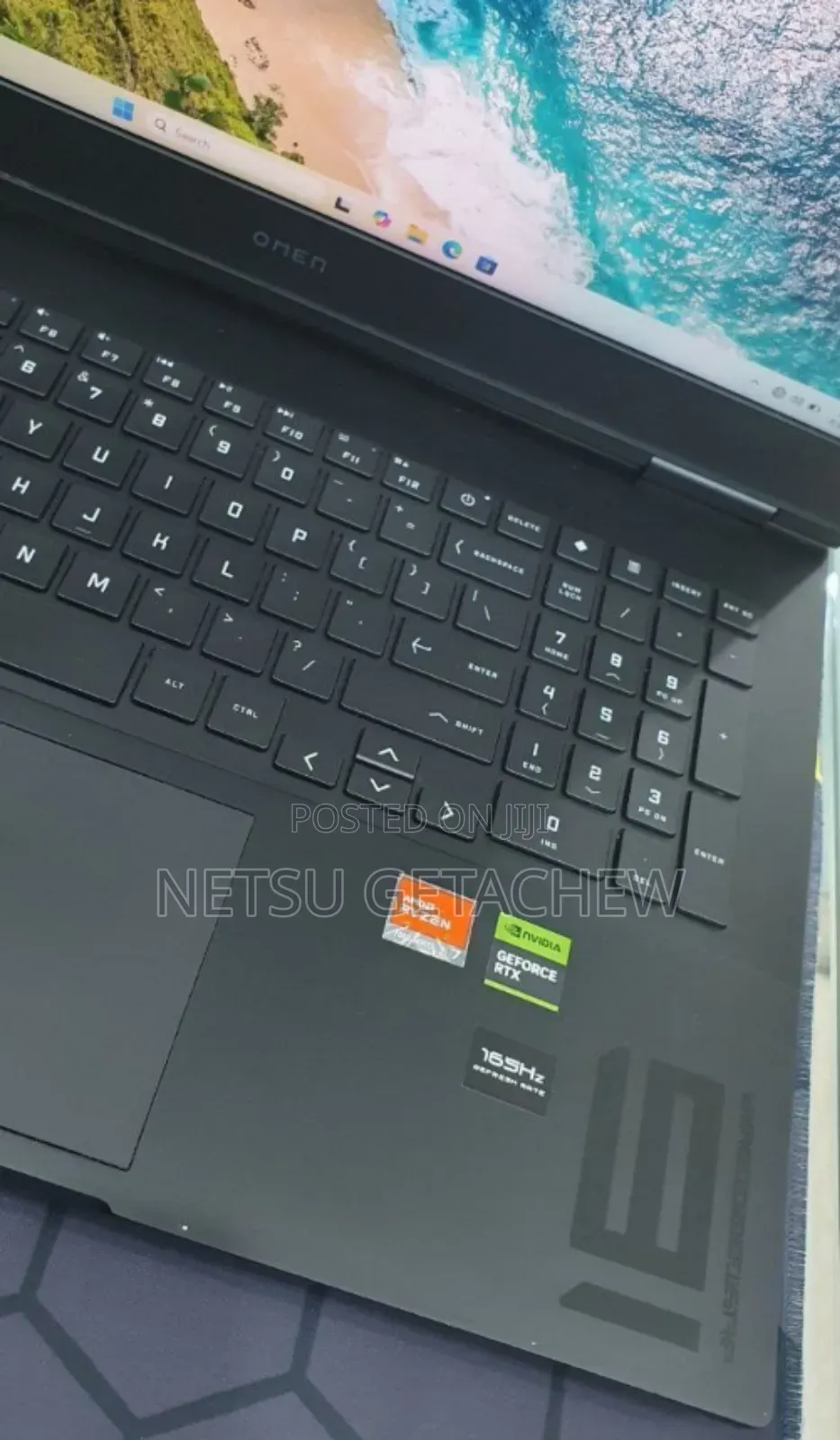 New Laptop HP Omen 16 16GB AMD Ryzen 7 SSD 1T