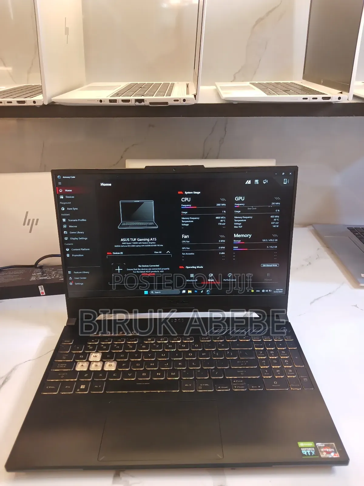 New Laptop Asus TUF Gaming A15 16GB AMD Ryzen 7 SSD 512GB