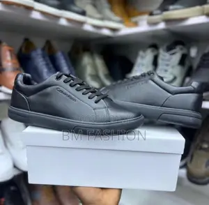 Calvin Klein Men's Low-Top Leather Sneakers