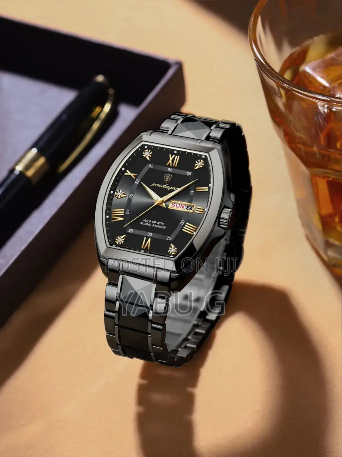 Poedagar Men's Luxury Watch Waterproof Quartz Wristwatch