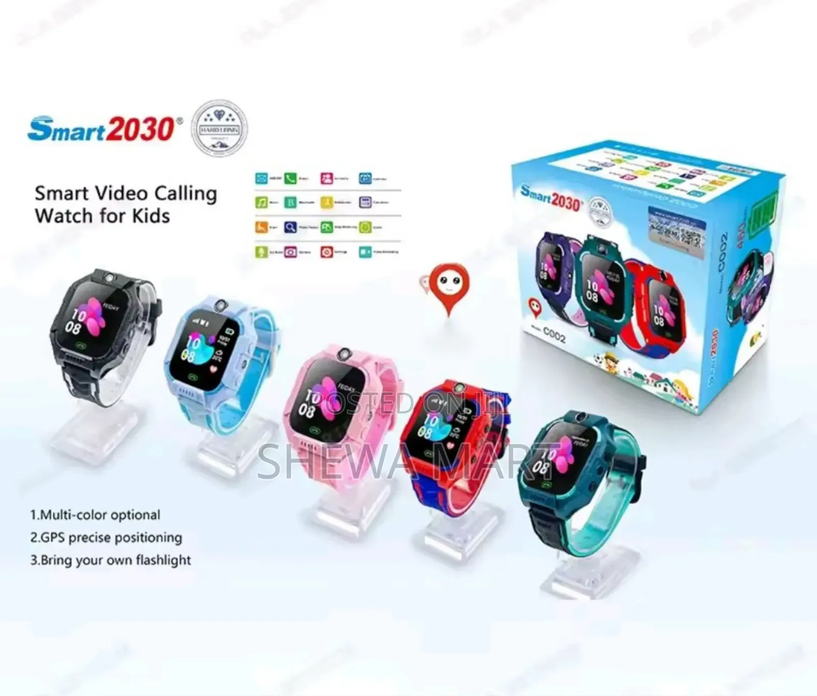Kids GPS Smart Watch for Boy Girl 3-15 Years Old Real-Time Tracking