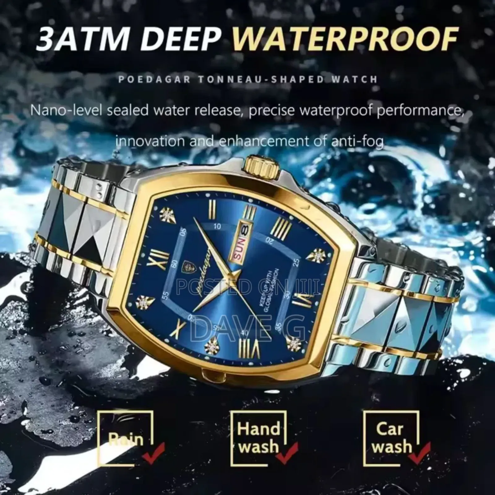 Men's Luminous Waterproof Quartz Mechanical Watch