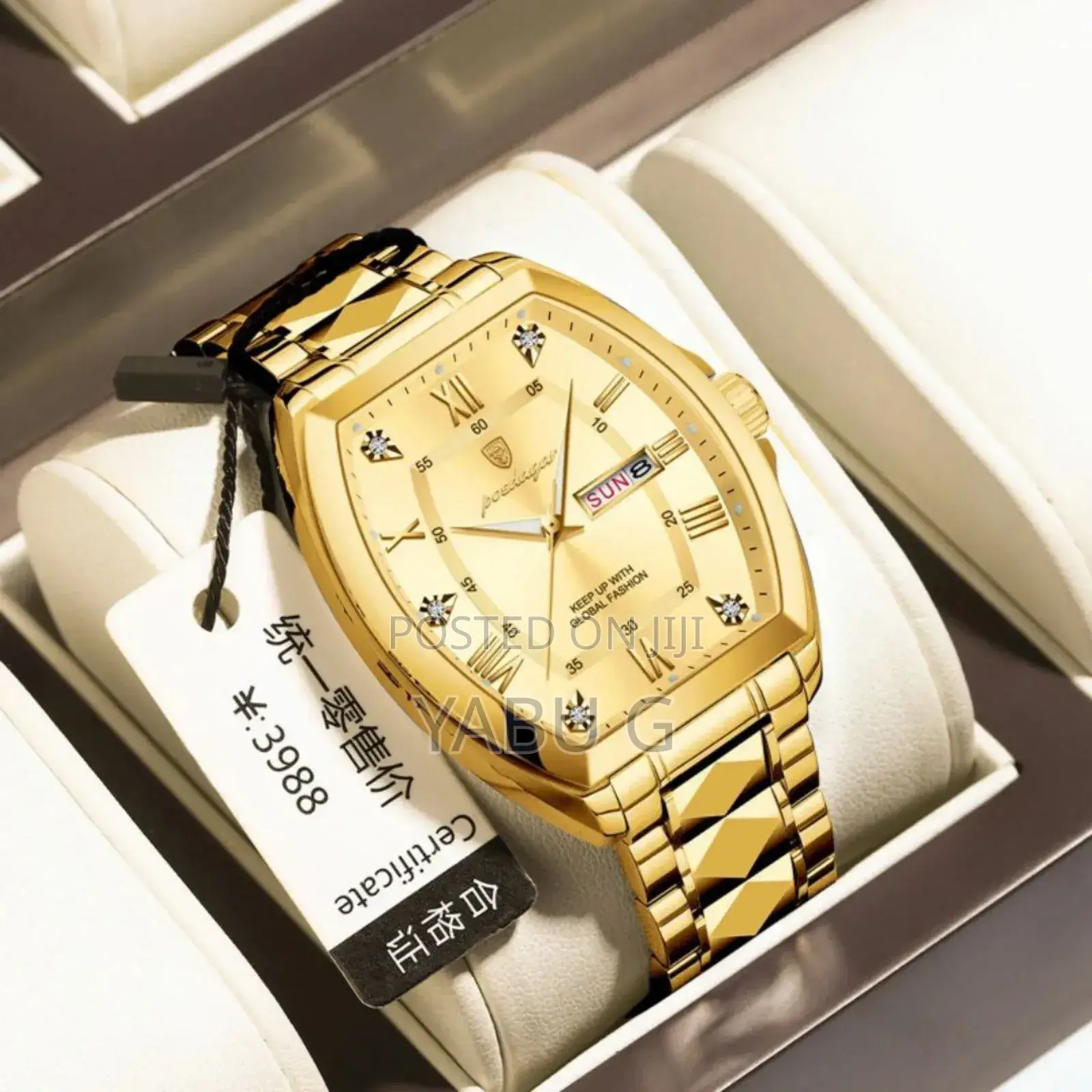 Gold Poedagar Men's Luxury and Elegant Dating Week Waterproof