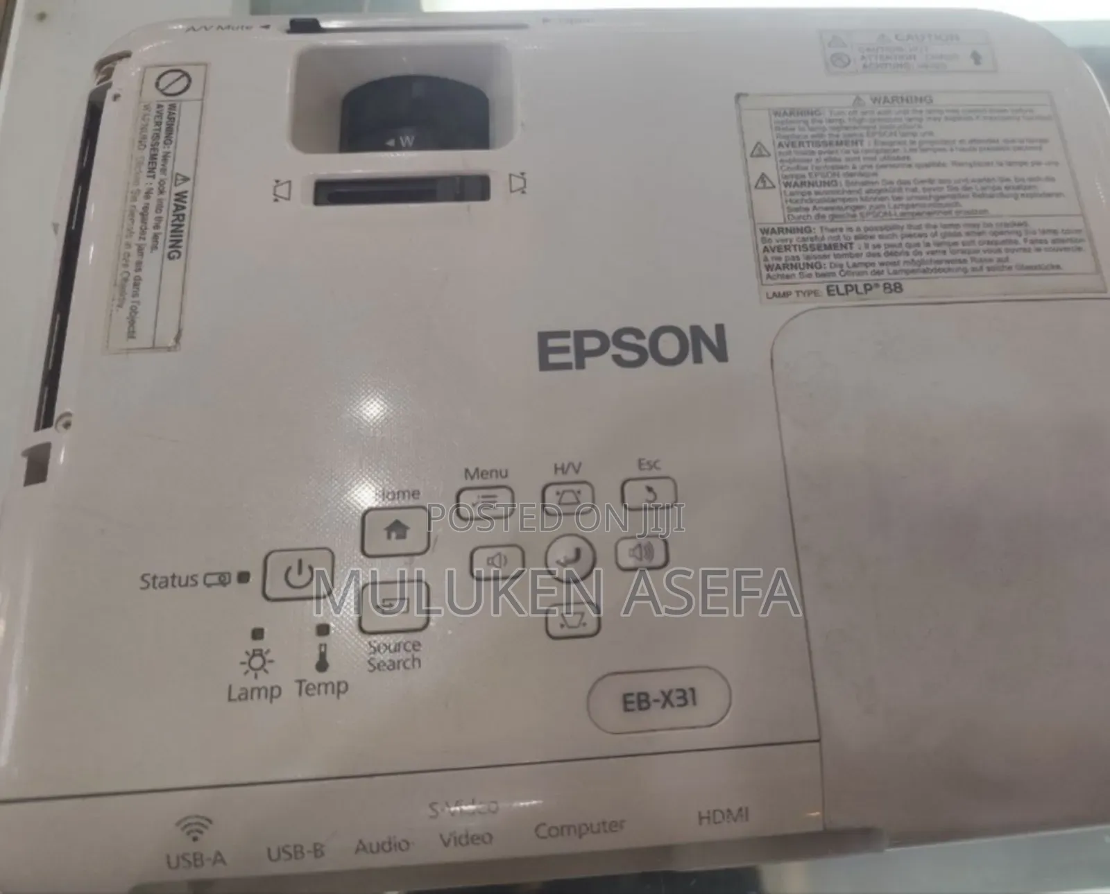 Epson Projector Model Name: Eb-X31 Hardware Interface: Vga, Usb, HDM
