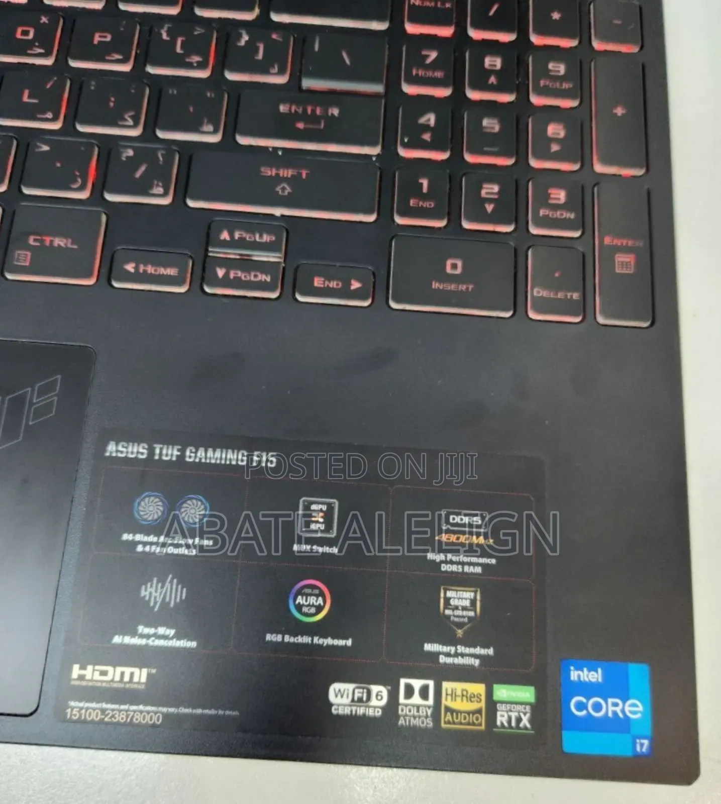 New Laptop Asus TUF Dash F15 16GB Intel Core I7 SSD 512GB