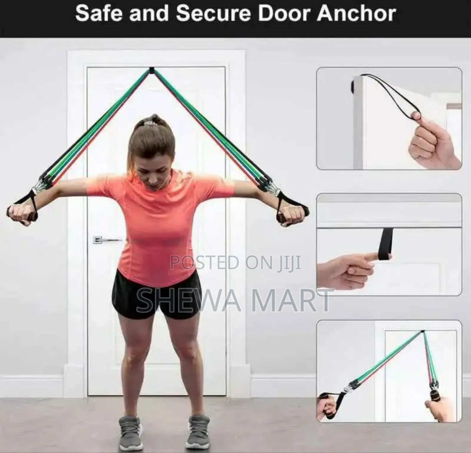 Power Resistance Band ጂም መሄድ ሳያስፈልጎ ሁሉንም የስፓርት ዓይነት በቤትዎ መስራት የሚያስችል