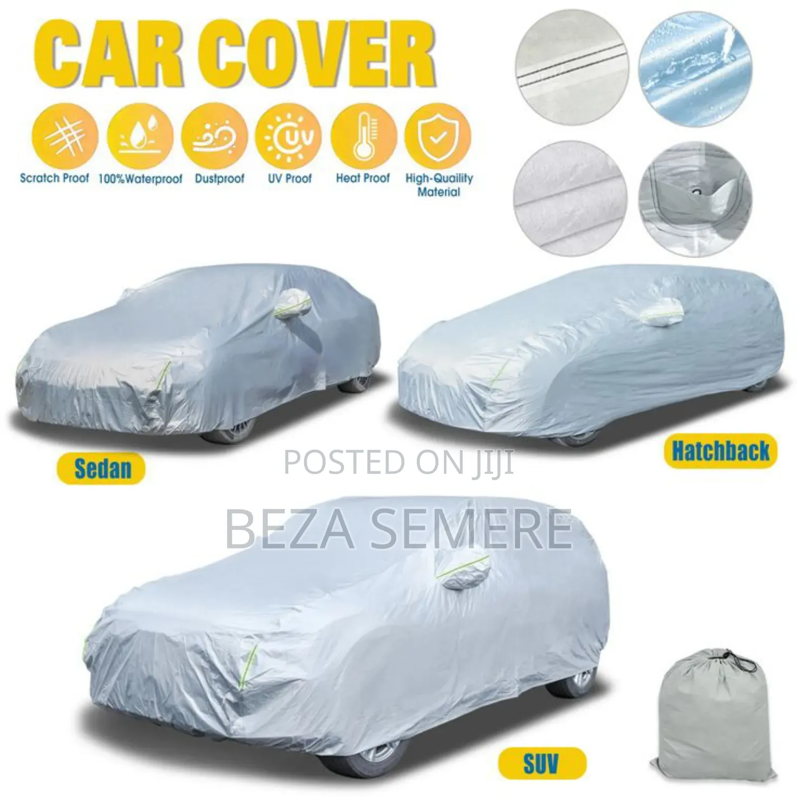 ዉሃ የማያስገባ የመኪና ሽፋን/Waterproof 
Cumami