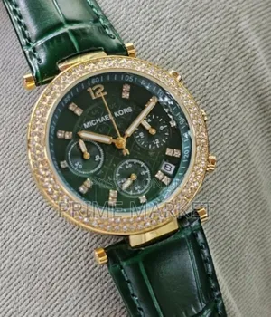 Photo - Michael Kors ParkerLadies Watch Green Dial Leather Strap Mk6985