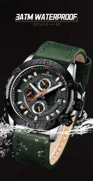 Naviforce Watch for Men High Quality Leather Business Wristwatches