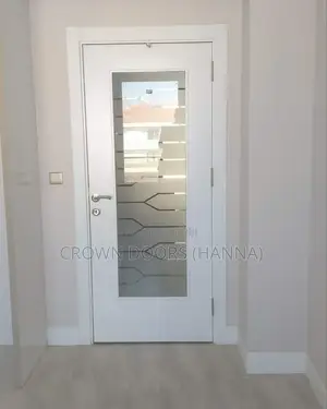 Crown Door Made of Natural Stone Wooden Fiber. Water Proof Doors