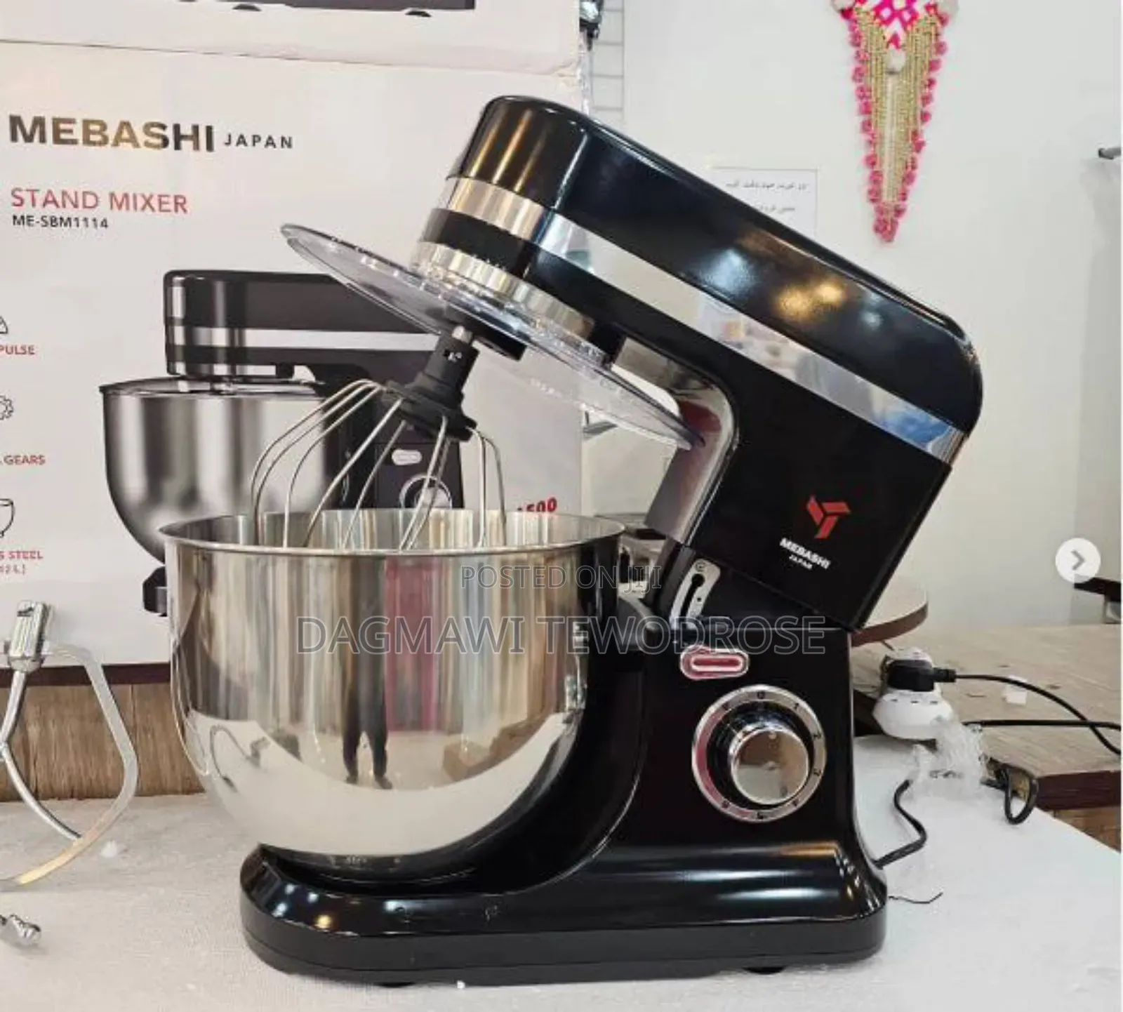 Mebashi Japan Stand Bowl Mixer-(Me-Sbm1114b)