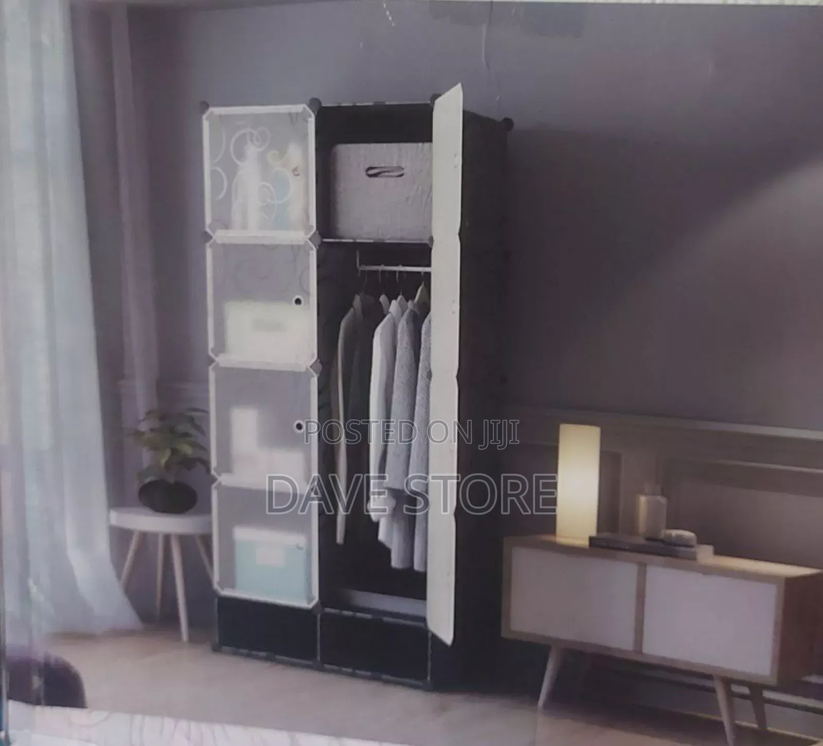  Storage Wardrobe Plastic +Metal