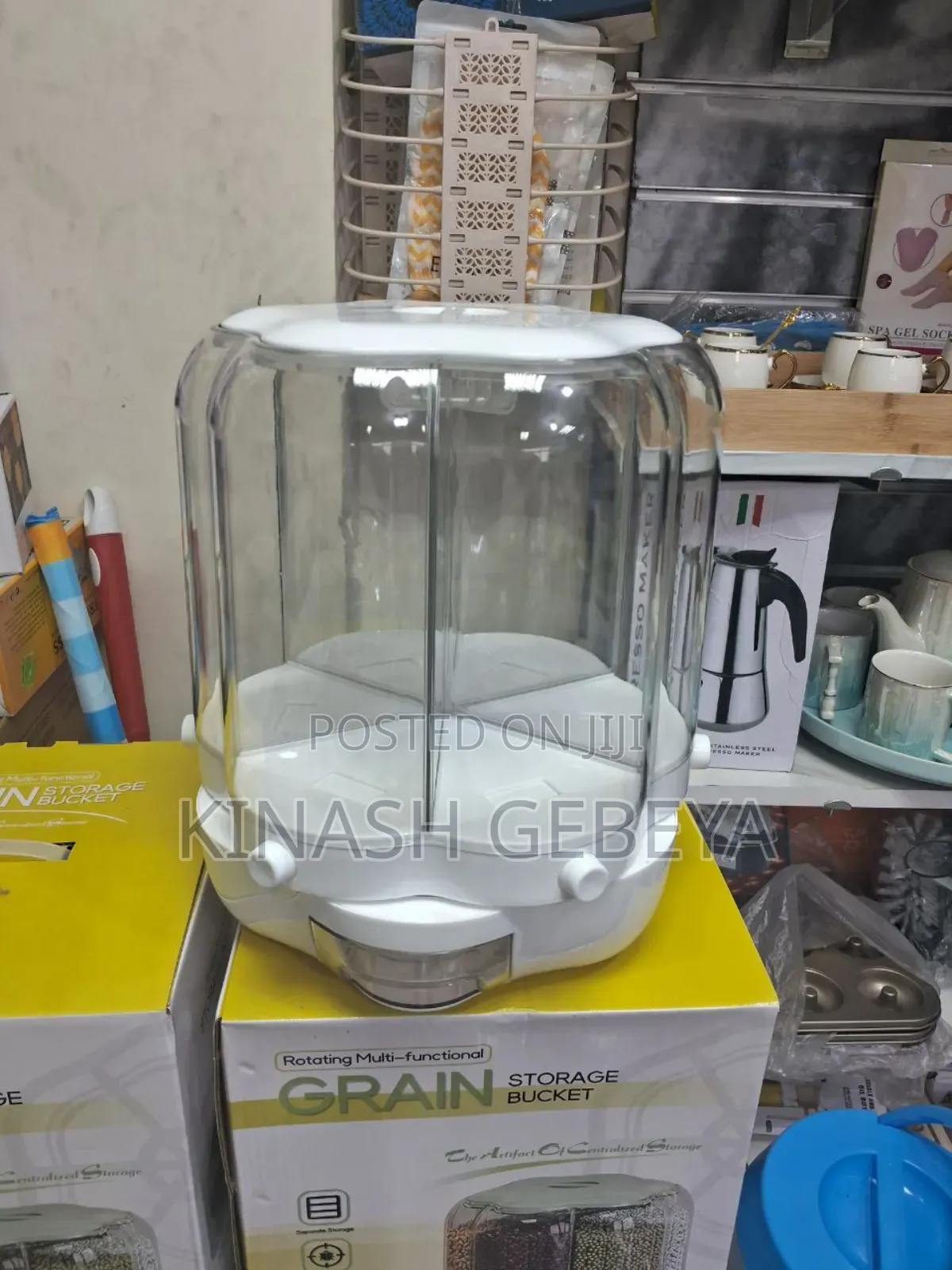 360° Rotating Kitchen Grain Storage(10litre Capacity)