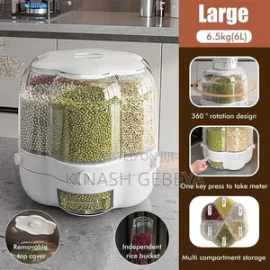 360° Rotating Kitchen Grain Storage(10litre Capacity)