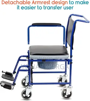 Photo - Portable Commode Chair蜀台bathroom Chair皆能medical Folding Commode Chair