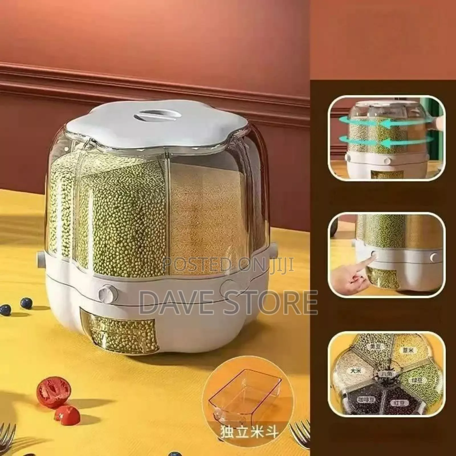 360° Rotating Grain Storage