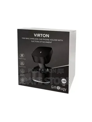 Photo - Virton Magnetic Car Phone Holder and 15w Wireless Charger