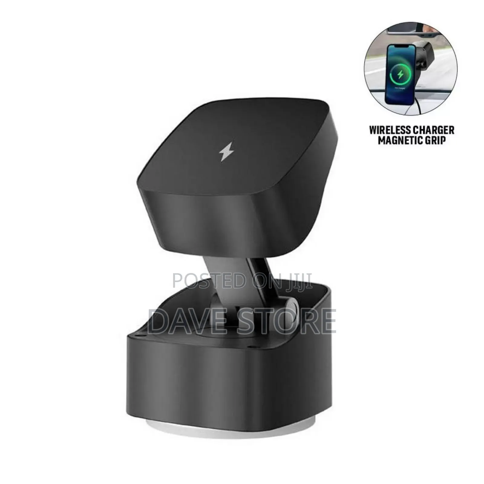 Virton Magnetic Car Phone Holder and 15w Wireless Charger