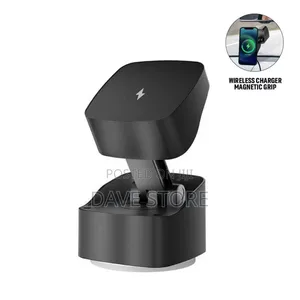 Virton Magnetic Car Phone Holder and 15w Wireless Charger