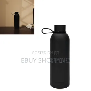 Soft-Touch Rubber Finish Stainless Steel Bottle - 500ml