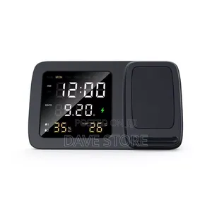 Rise Digital Alarm Clock Wireless Charger