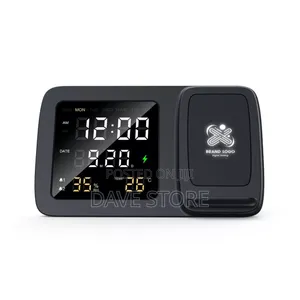 Rise Digital Alarm Clock Wireless Charger
