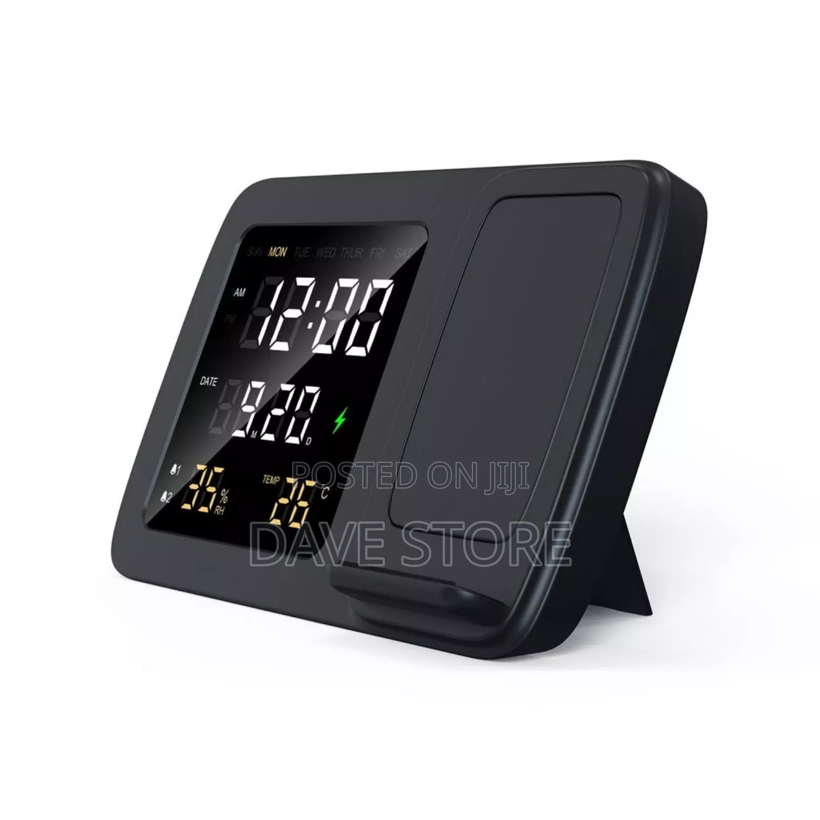 Rise Digital Alarm Clock Wireless Charger