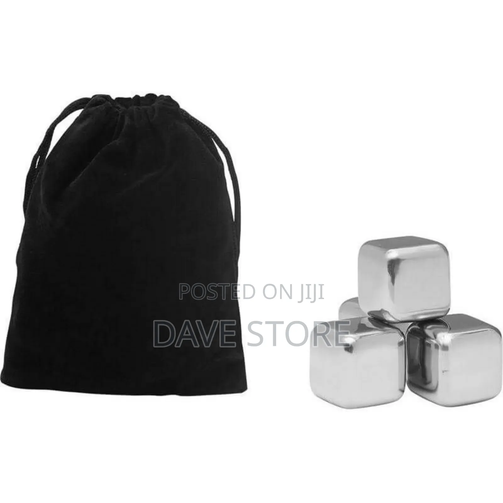 Fieni - Set of 4 Stainless Steel Ice Cubes