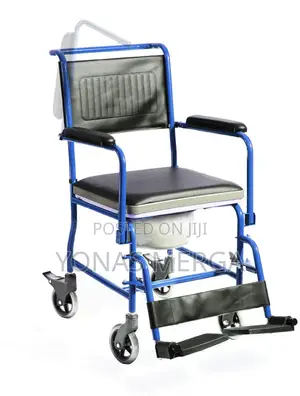 Photo - Toilet Chair邽節wheelchair With Detachable Bucket坐尢foam Upholstered Seat