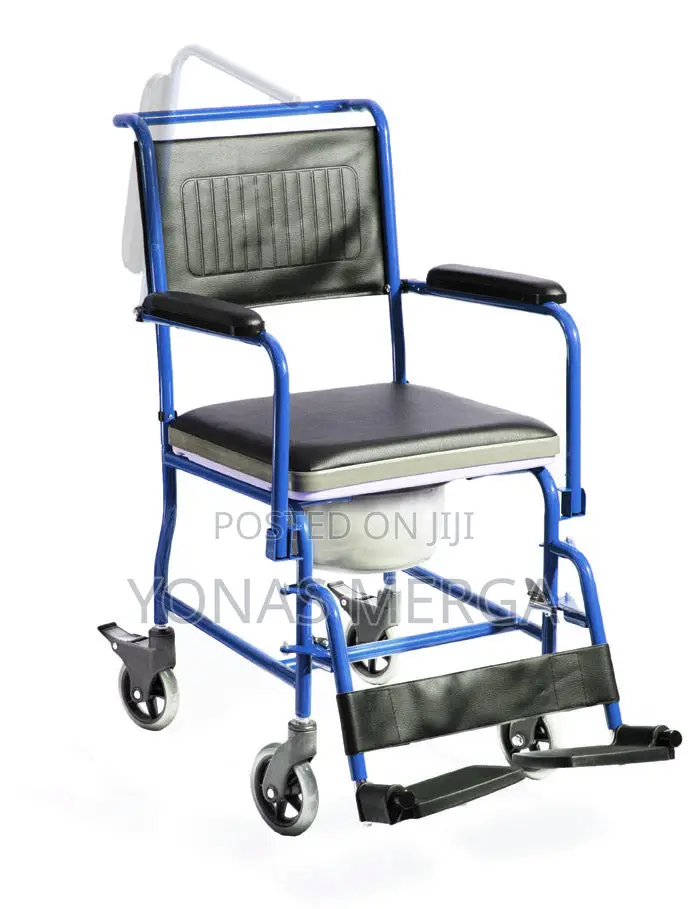 Toilet Chair邽節wheelchair With Detachable Bucket坐尢foam Upholstered Seat